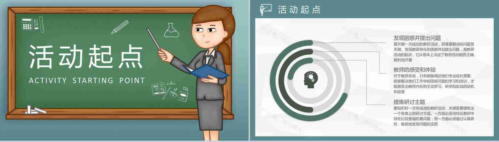 高等学校教师教研活动记录汇报教学目标内容设计PPT模板-6