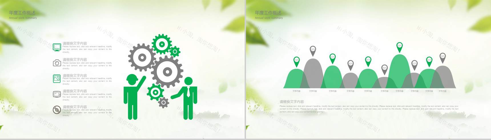 绿色商务环境保护工作总结汇报PPT模板-4