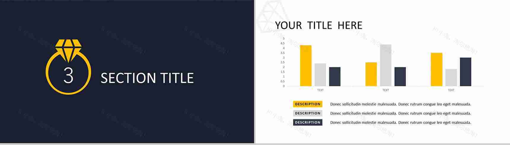 黑白工作总结商务通用PPT模板-8