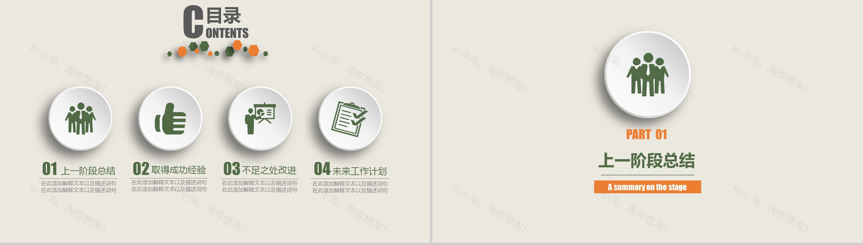 微粒体环保行业工作汇报工作总结PPT模板-2