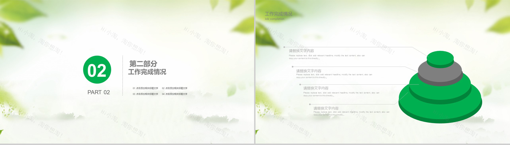 绿色商务环境保护工作总结汇报PPT模板-5