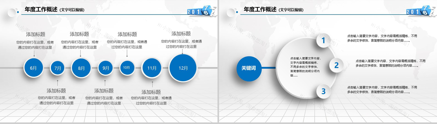 蓝色大气纸飞机精美微粒体工作总结汇报PPT模板-6