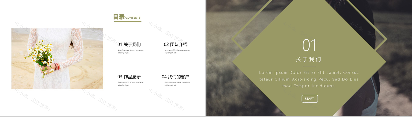 清新欧美风服装活动宣传策划汇报PPT模板-2