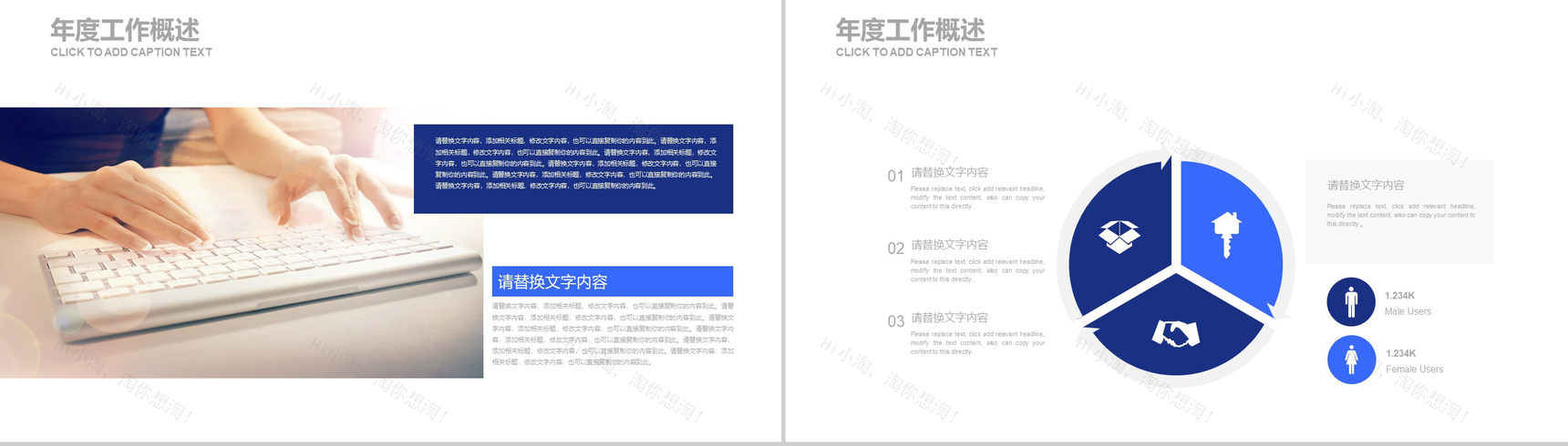 唯美简约炫酷科技年终总结工作汇报PPT模板-3