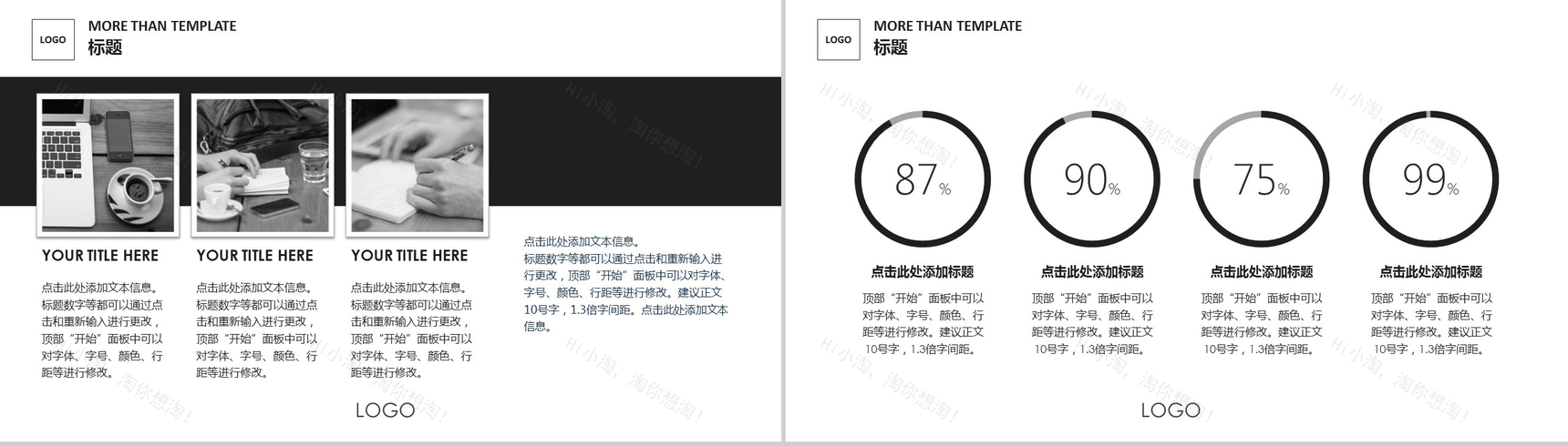 大气简约欧美风工作汇报PPT模板-4