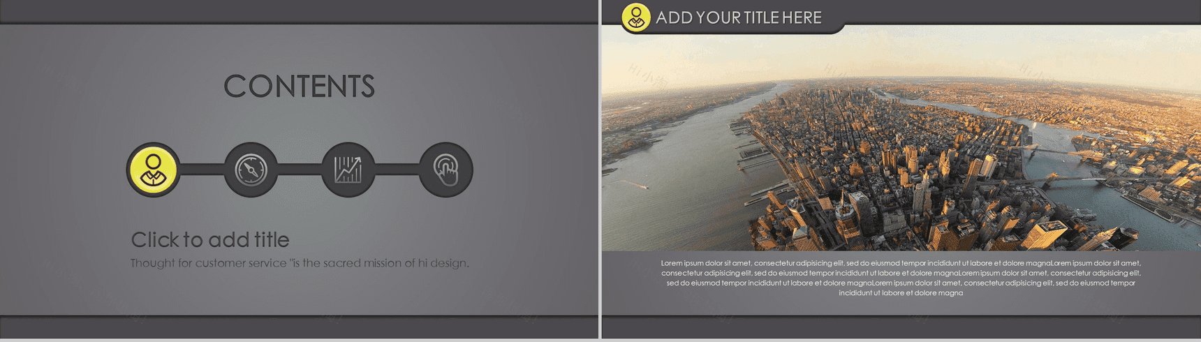 灰色欧美商务通用总结PPT模板-2