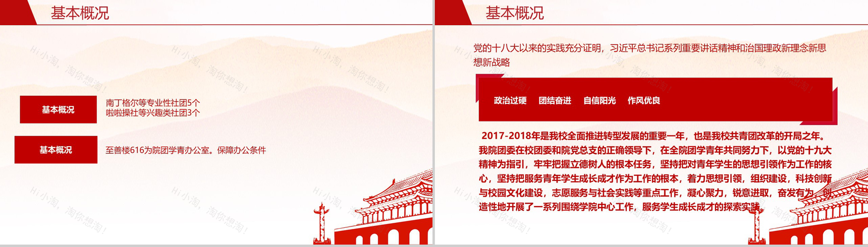 奋进中的医学院共青团工作汇报PPT模板-4
