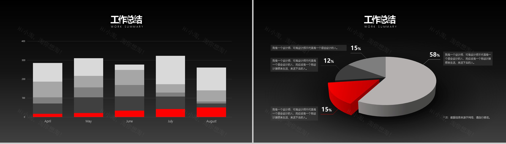 黑底中国风商务总结年终汇报PPT模板-5