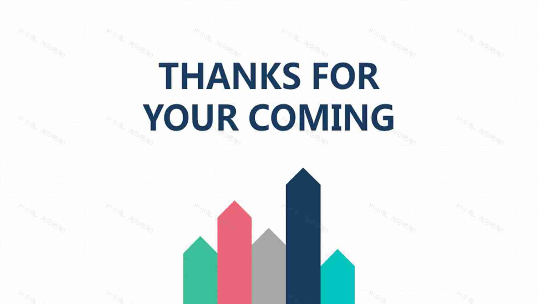 白色商务简洁风大气PPT模板-12