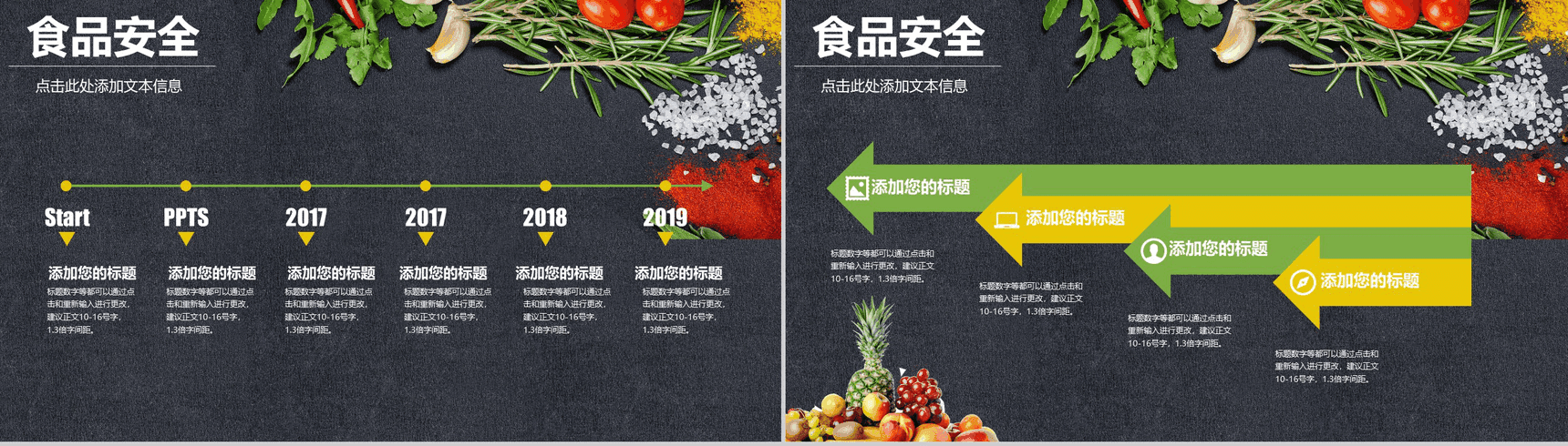 大气食品安全饮食文化工作总结汇报PPT模板-10