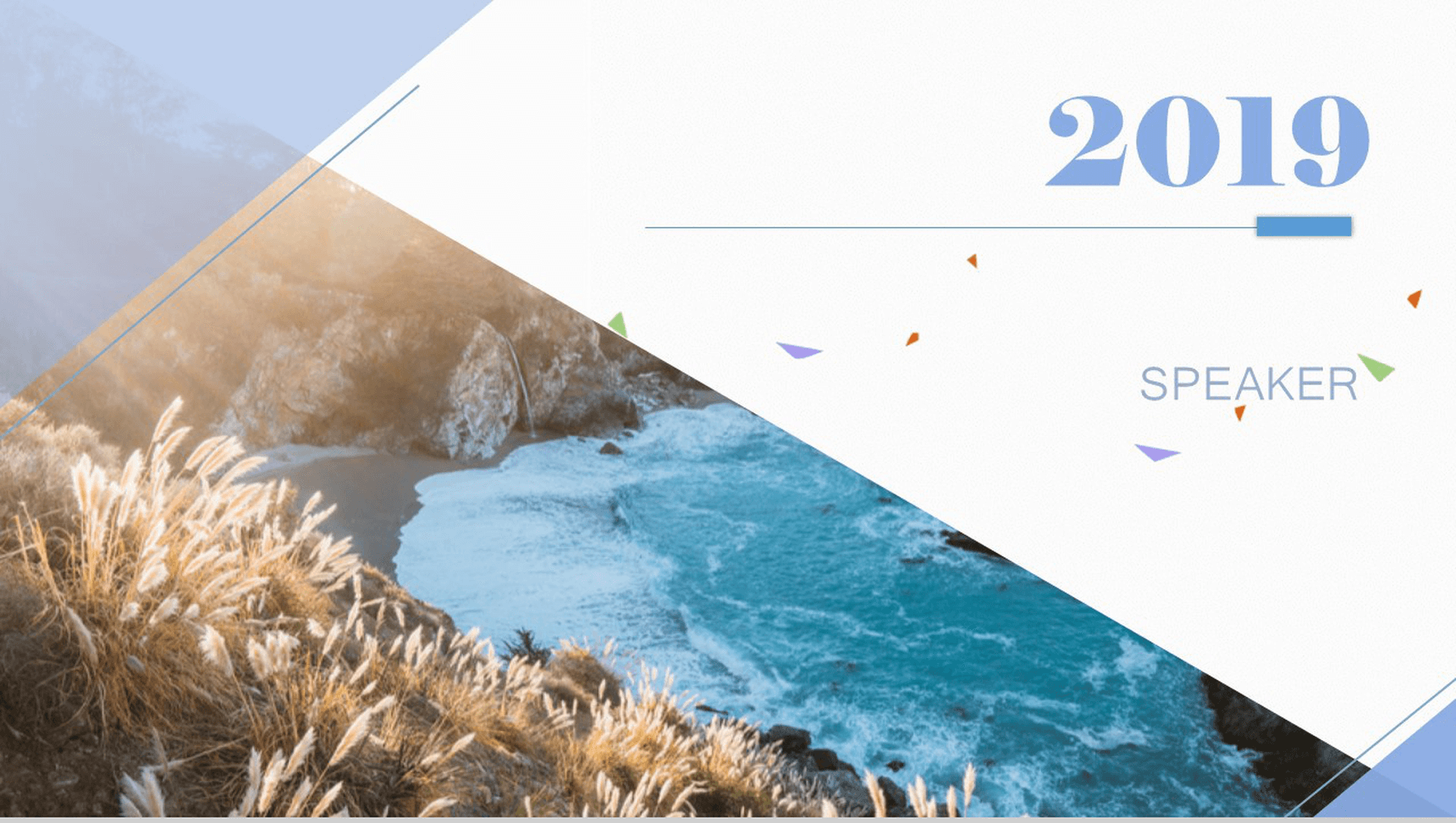 商务年终总结商务总结欧美风格扁平PPT模板