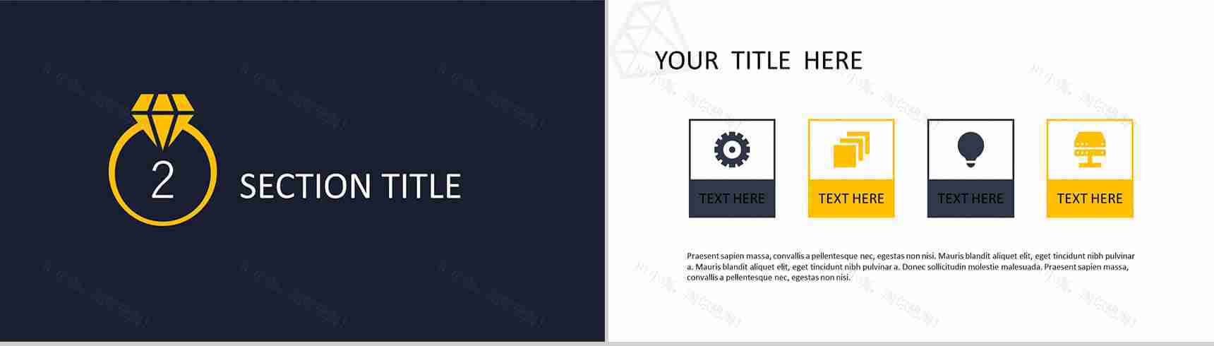 黑白工作总结商务通用PPT模板-5