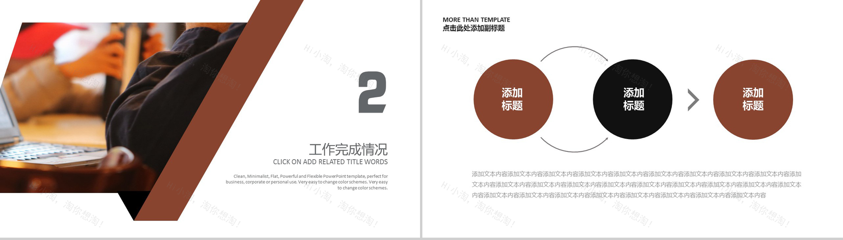 金色商务企业管理工作汇报年终总结述职报告工作汇报要点PPT模板-5