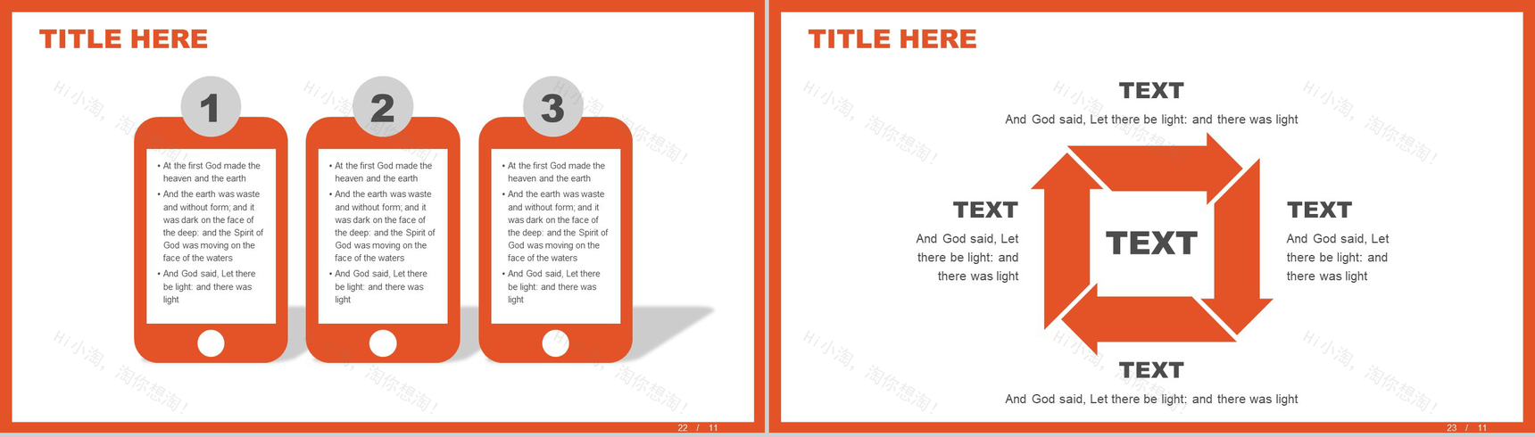 橙色互联网数据分析薪酬统计报告PPT模板-12