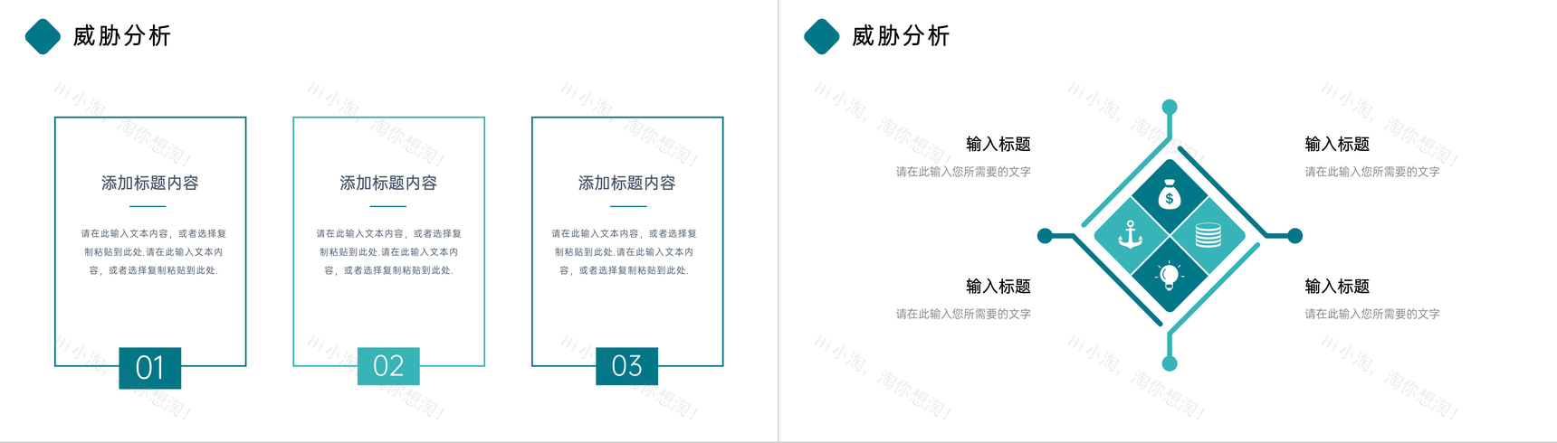 绿色清新公司SWOT案例分析模板项目SWOT战略分析汇报PPT模板-7