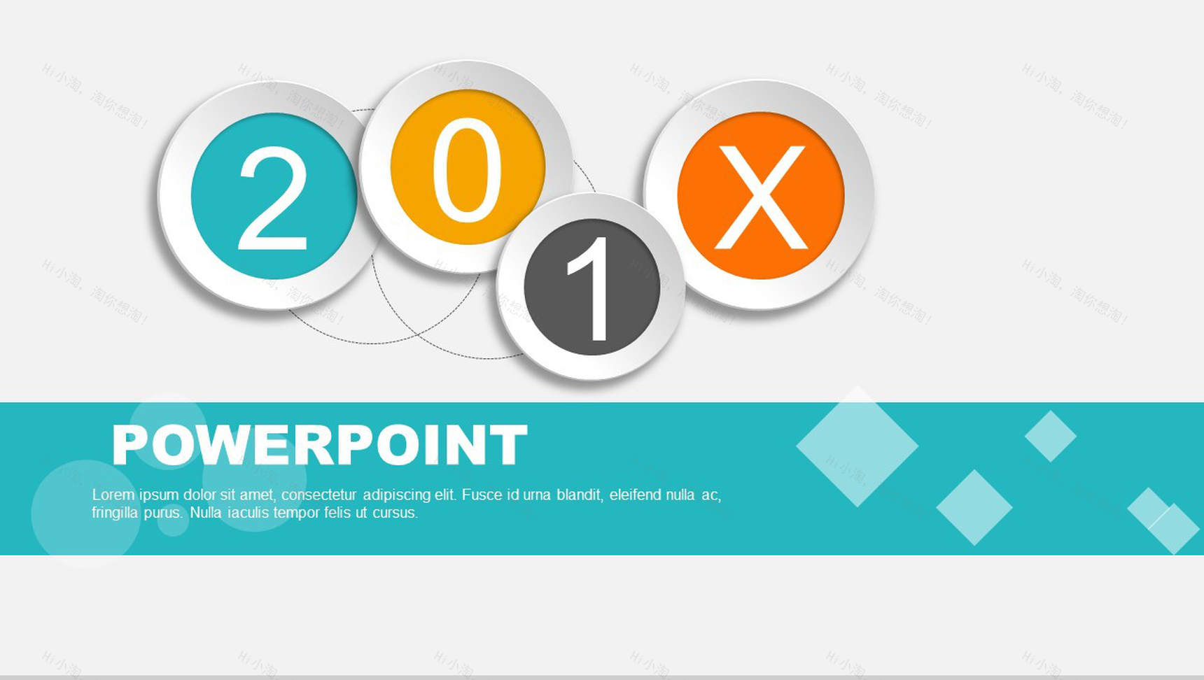 欧美商务年终总结工作汇报PPT模板-1