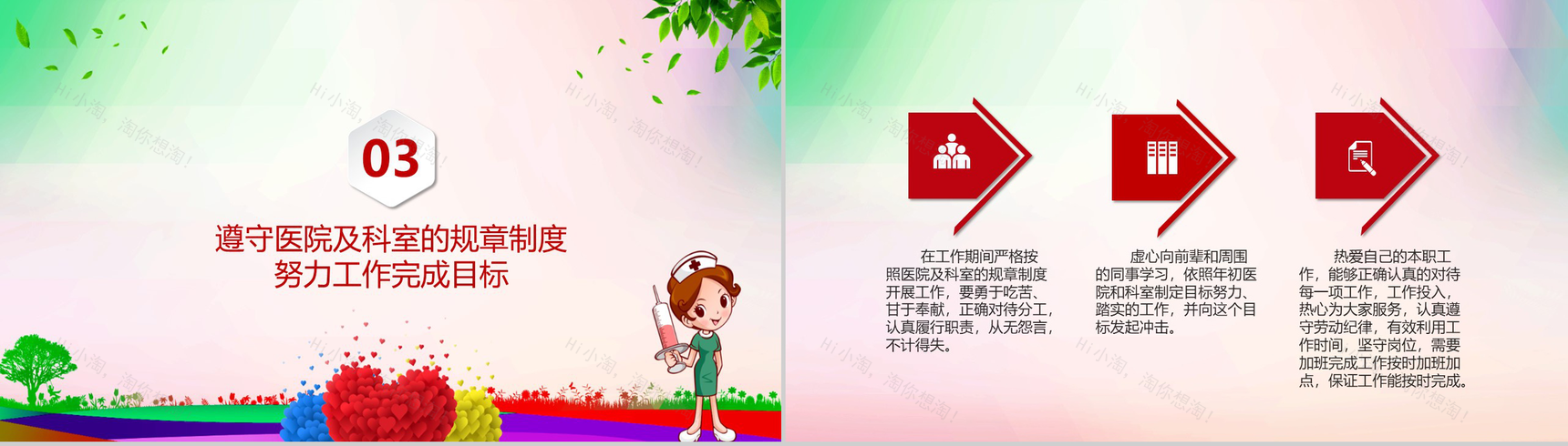 医院年终个人工作总结通用PPT模板-5