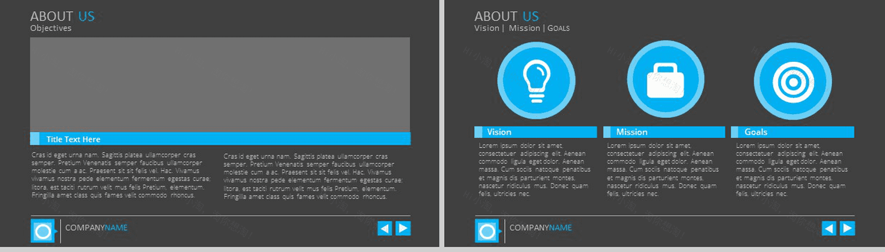 扁平风格商务演讲汇报通用PPT模板-3