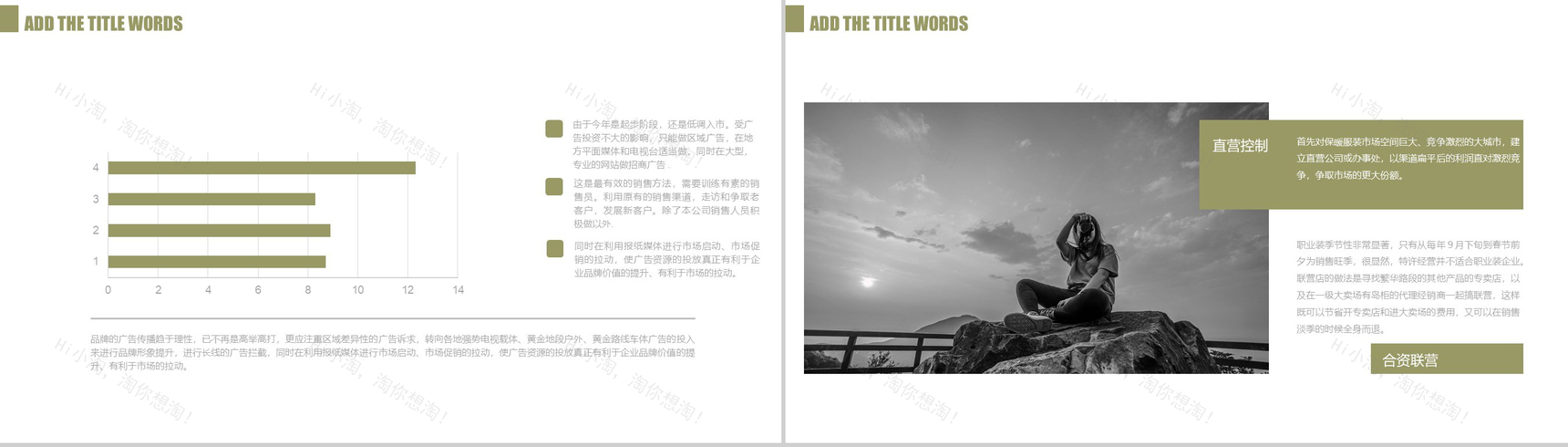 清新欧美风服装活动宣传策划汇报PPT模板-11