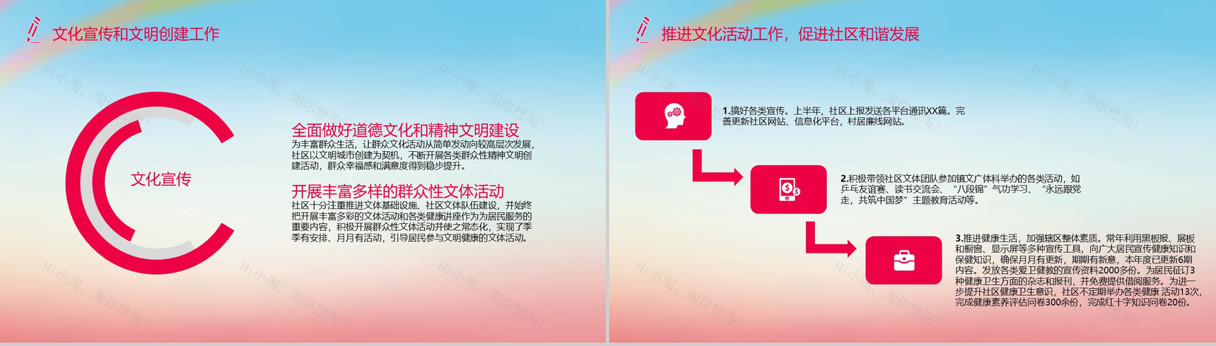 社区民政个人工作总结PPT模板-7