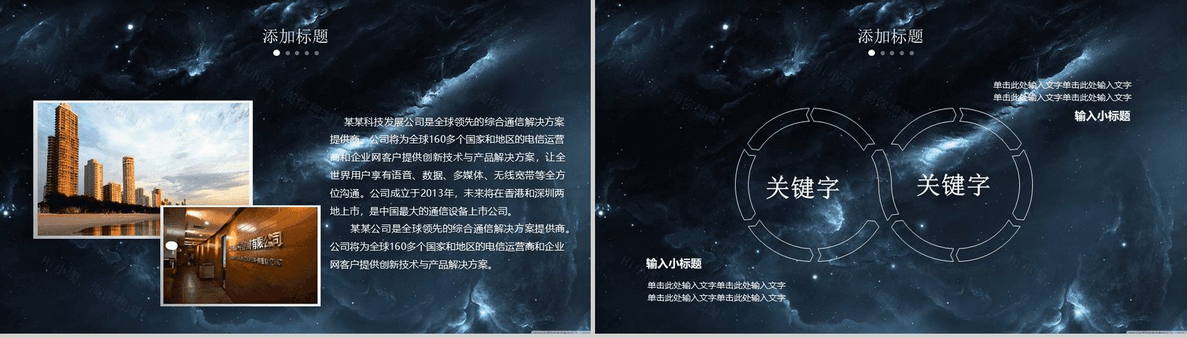 黑色大气震撼星空年终总结工作汇报PPT模板-3