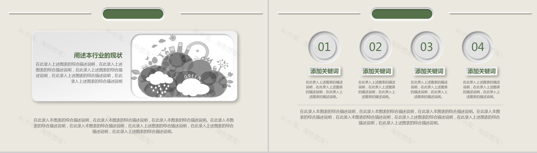 微粒体环保行业工作汇报工作总结PPT模板-10