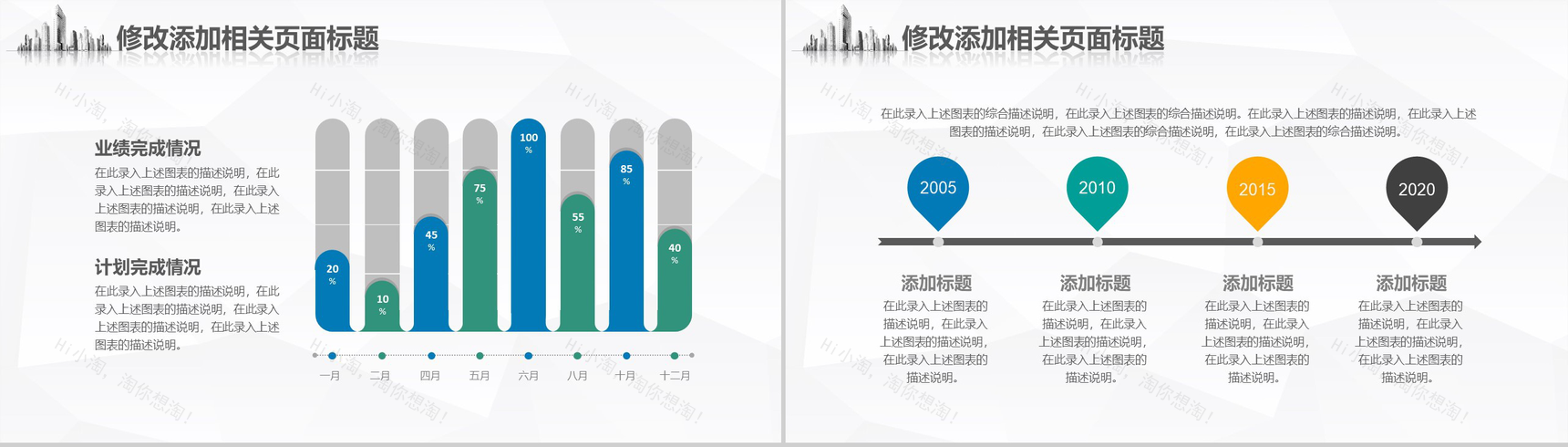绿色清新商务城市建设规划商业工作汇报PPT模板-5