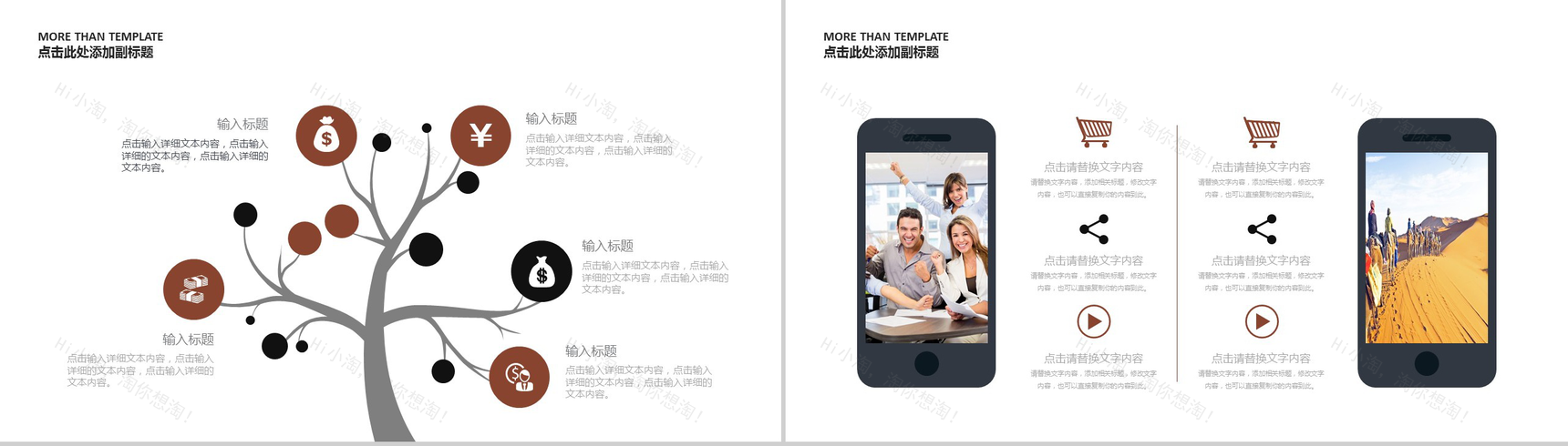 金色商务企业管理工作汇报年终总结述职报告工作汇报要点PPT模板-6