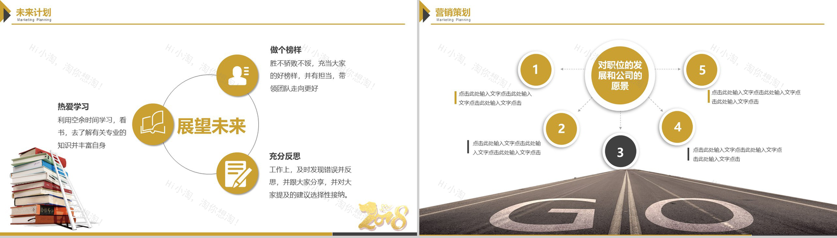 金黄色实用大气商务风工作总结年终汇报PPT模板-15