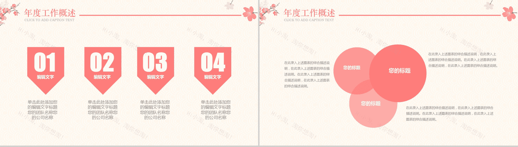 清爽小清新文艺述职报告工作总结汇报PPT模板-4