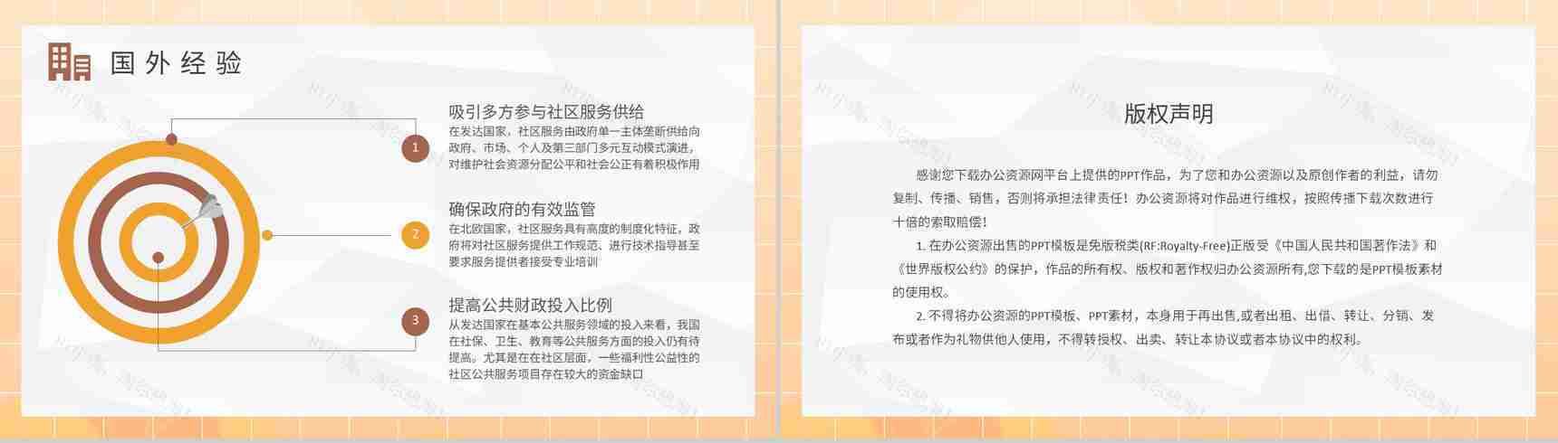 社区服务内容培训课件学习社区文化建设工作计划总结PPT模板-8