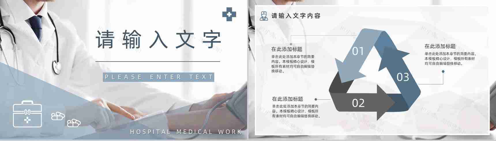 灰色商务医学医疗行业工作总结汇报PPT模板-5