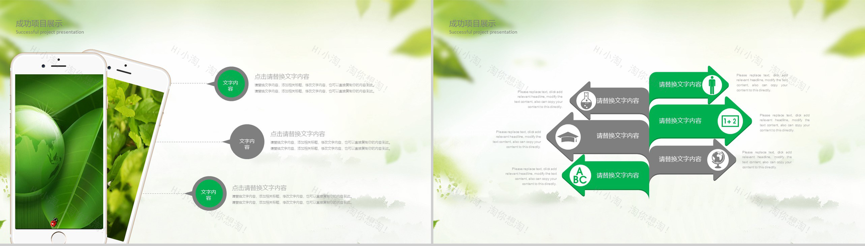 绿色商务环境保护工作总结汇报PPT模板-9