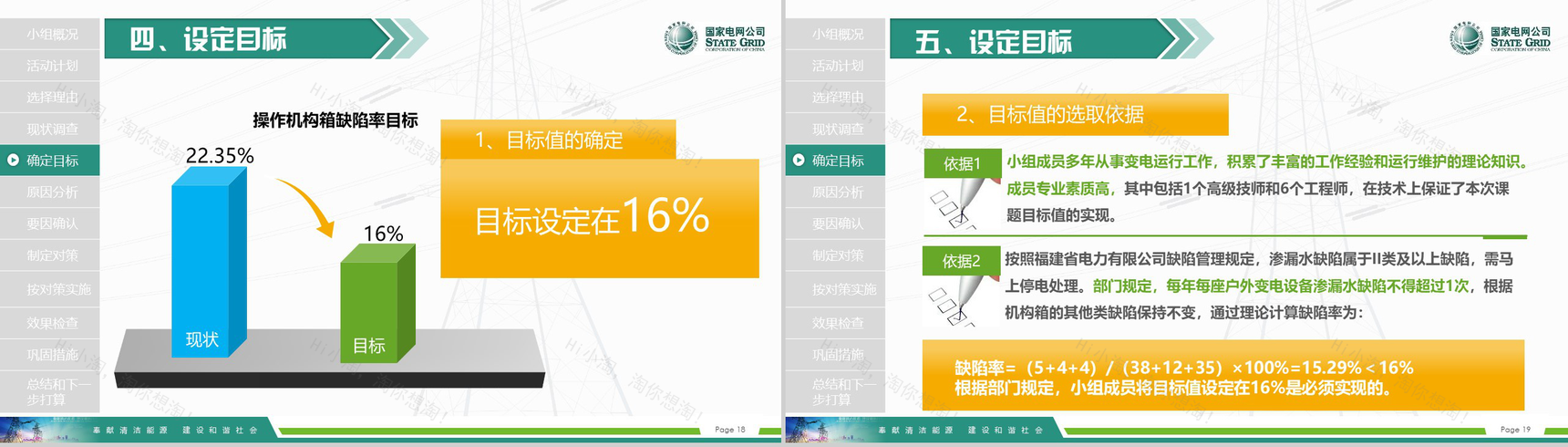 国家电网导航国家电网QC工作汇报PPT模板-10