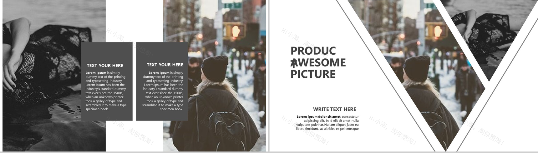 欧美大气杂志风时尚潮流产品发布PPT模板-10