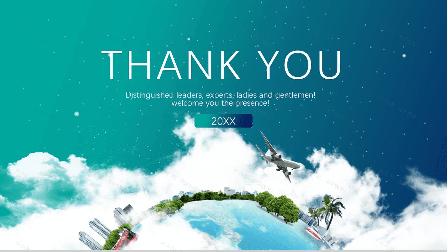 蓝绿环保商务绿色节能环保工作汇报总结PPT模板-11