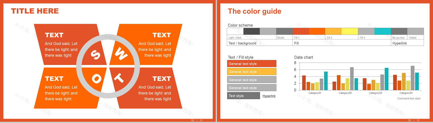 橙色互联网数据分析薪酬统计报告PPT模板-27