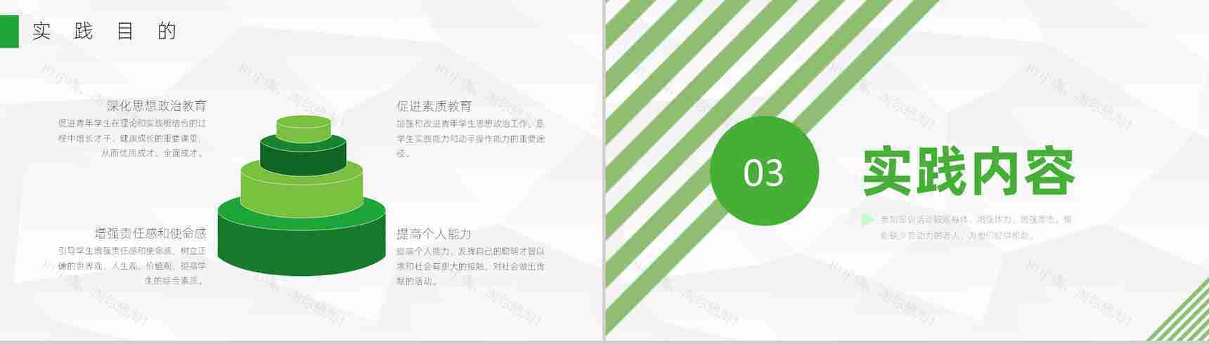 大学生保护环境主题社会实践报告调研分析专用PPT模板-5