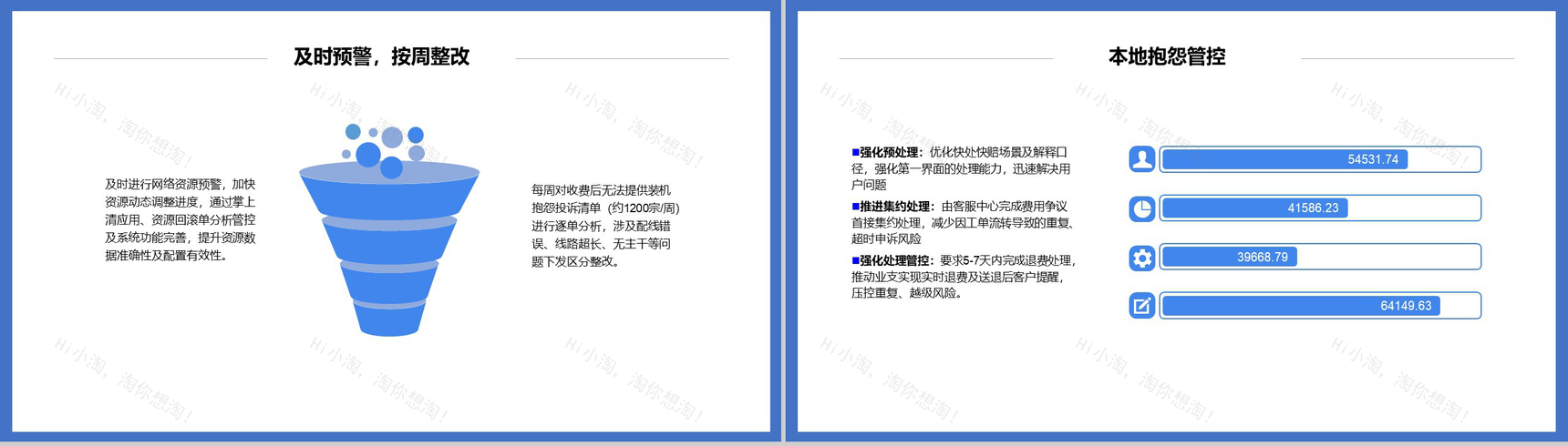 2.5D扁平化时尚大气某分公司客服人员工作总结PPT模板-4