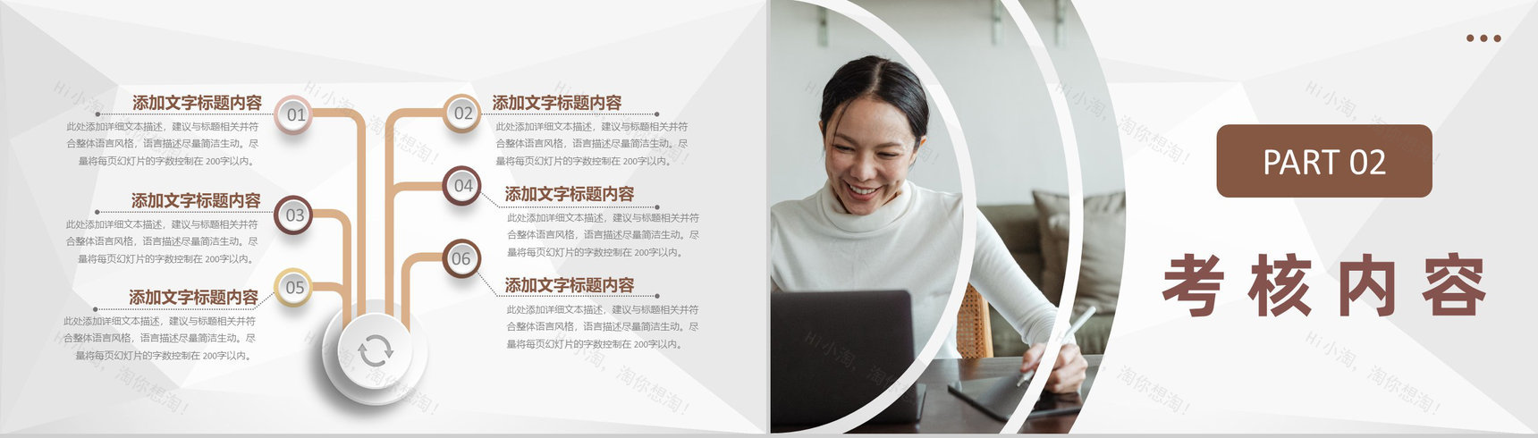 单位员工月度KPI绩效考核个人能力评价结果汇报PPT模板-4