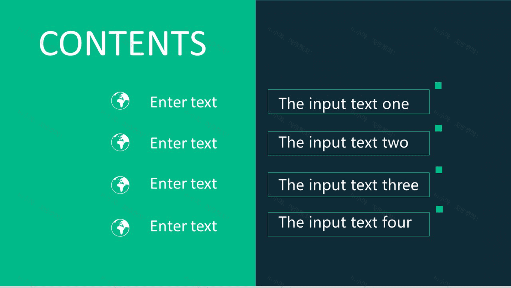 绿色搭配扁平商务通用汇报PPT模板-1
