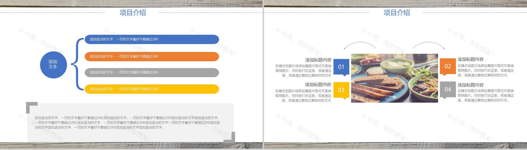 创意午后休闲时光美食投资策划汇报PPT模板-9