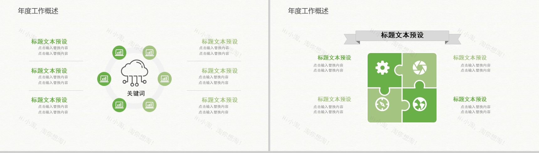 清新简约手绘蔬菜美食餐饮行业宣传推广总结PPT模板-3