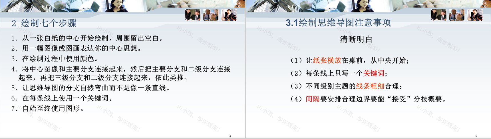 公司企业内部思维导图会议报告PPT模板-3