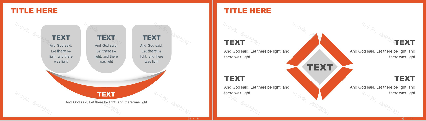 橙色互联网数据分析薪酬统计报告PPT模板-18