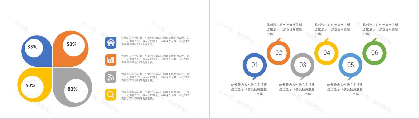 时尚简约休闲咖啡年度工作总结汇报PPT模板-4