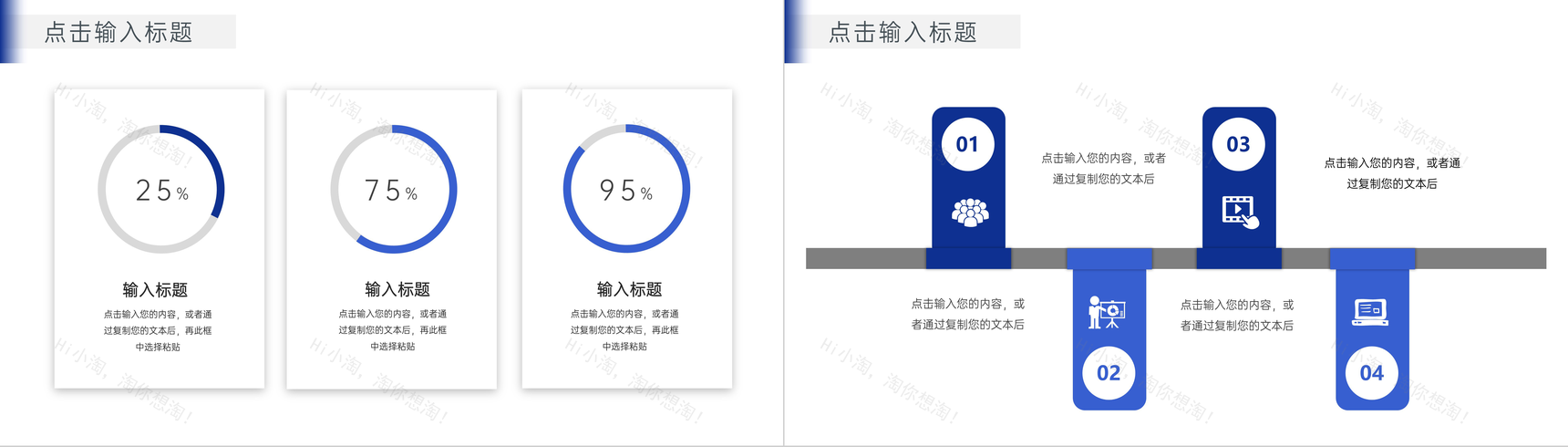 蓝色简约项目运营报告个人述职汇报通用PPT模板-8