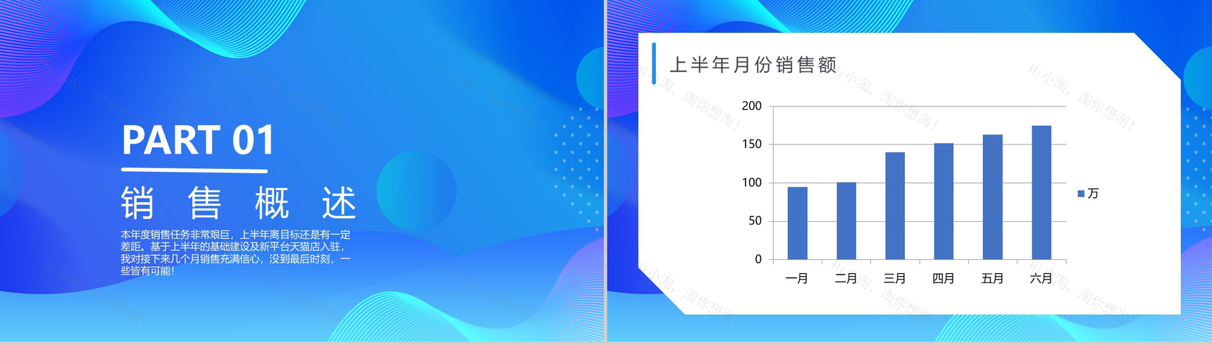 精致简约体育护具项目销售工作总结PPT模板-3