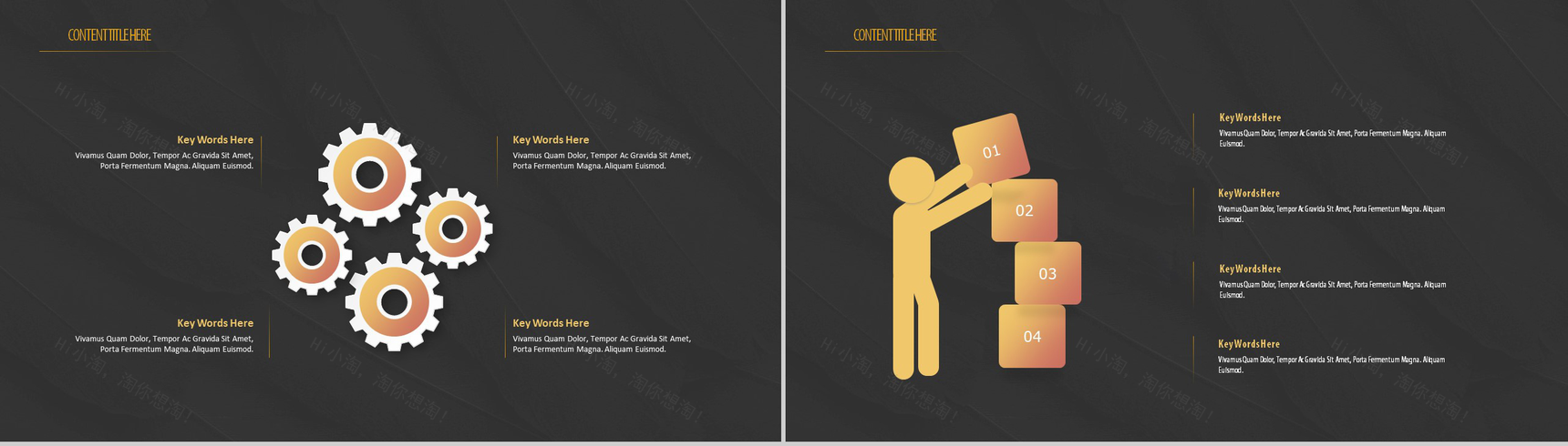 黑底金色科技风企业宣传商业融资PPT模板-11