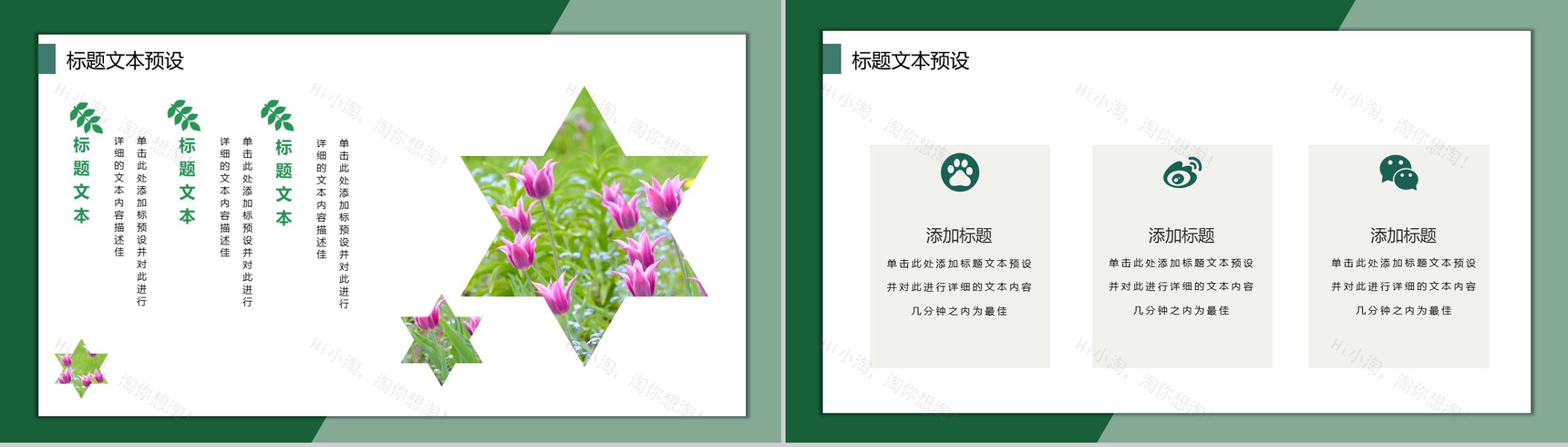 2019二月春华已半归月度总结PPT模板-9